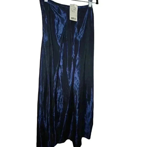 Ralph Lauren Women's Midnight Blue Satin Skirt Vintage Size 2 - New with Tags! - Picture 5 of 16